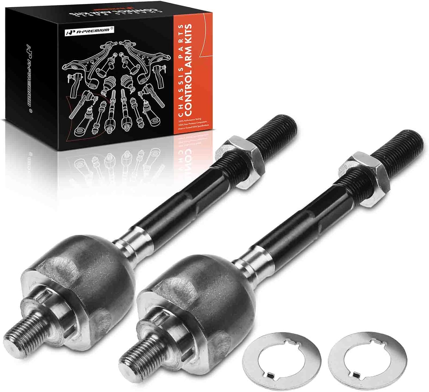A-Premium 2 x Front Inner Tie Rod Ends, Compatible with Honda Civic 1996 1997 1998 1999 2000