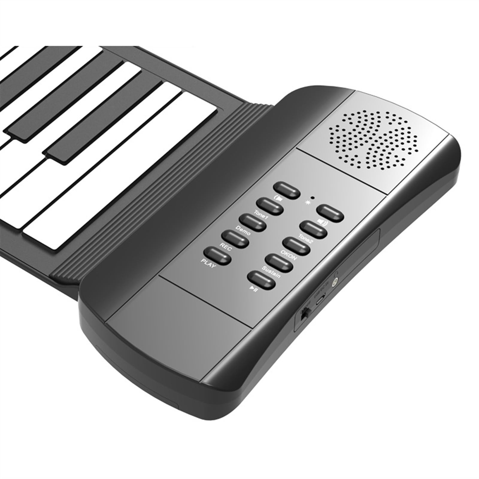 49-klawiszowe, Wielofunkcyjne, Ręcznie Zwijane Pianino Z Tubą Dla Początkujących, Cyfrowy Elektroniczny Instrument Klawiszowy Przenośne Keyboardy Pianino