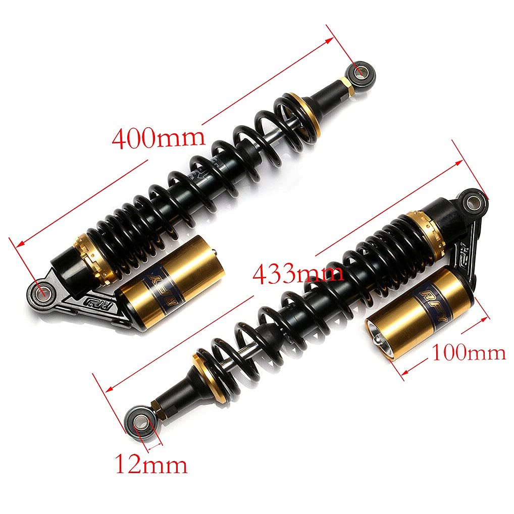 Motorrad Stossdämpfer hinten 400mm Federbein Paar Universal RS2B
