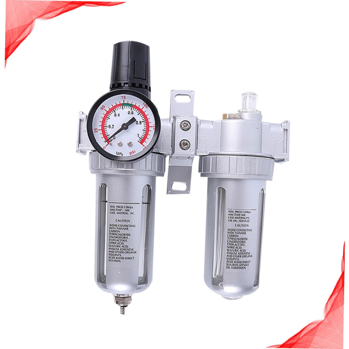 Sfc400 Regolatore Compressore d'Aria Separatore/Acqua Regolatore per Utensili Pneumatici e Compressori per da Te