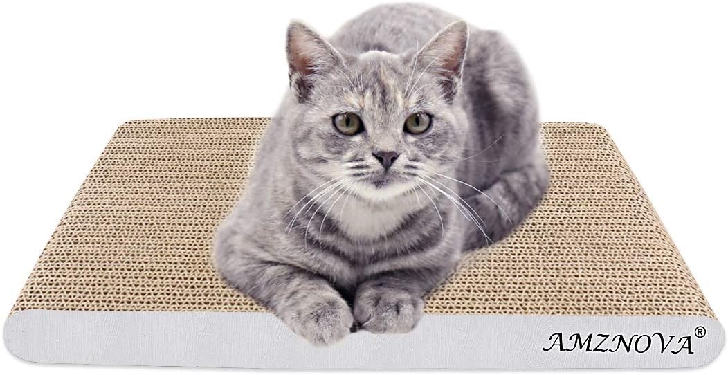 Cat Scratch Pad, Textured Cardboard, Colors Series, Wide, Ivory