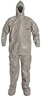 DuPont - Tychem F Coveralls With Attached Respirator Fit Hood,Boots And Elastic Face/Wrists - Small