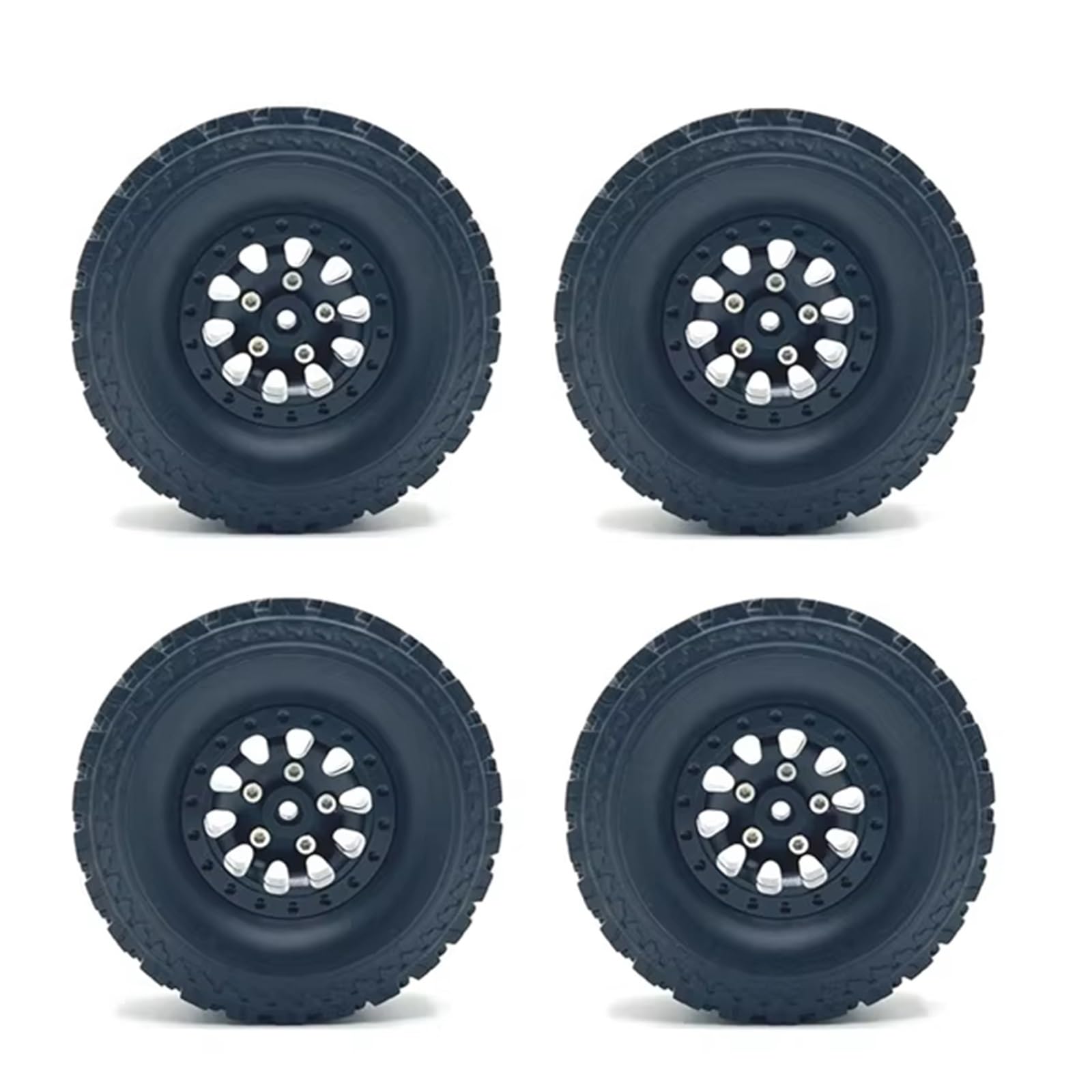 Pneu caoutchouc WPL C14 C24 jante métal 71mm pour voiture MN D90 MN99S B14 B24 B36