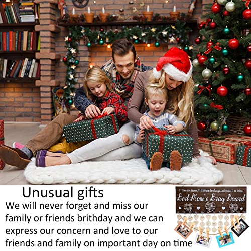 Gifts For Mom Brag Board Family Birthday Calendar Board Wall Hanging Decor For Diy Birthday Christmas Present #TOP6