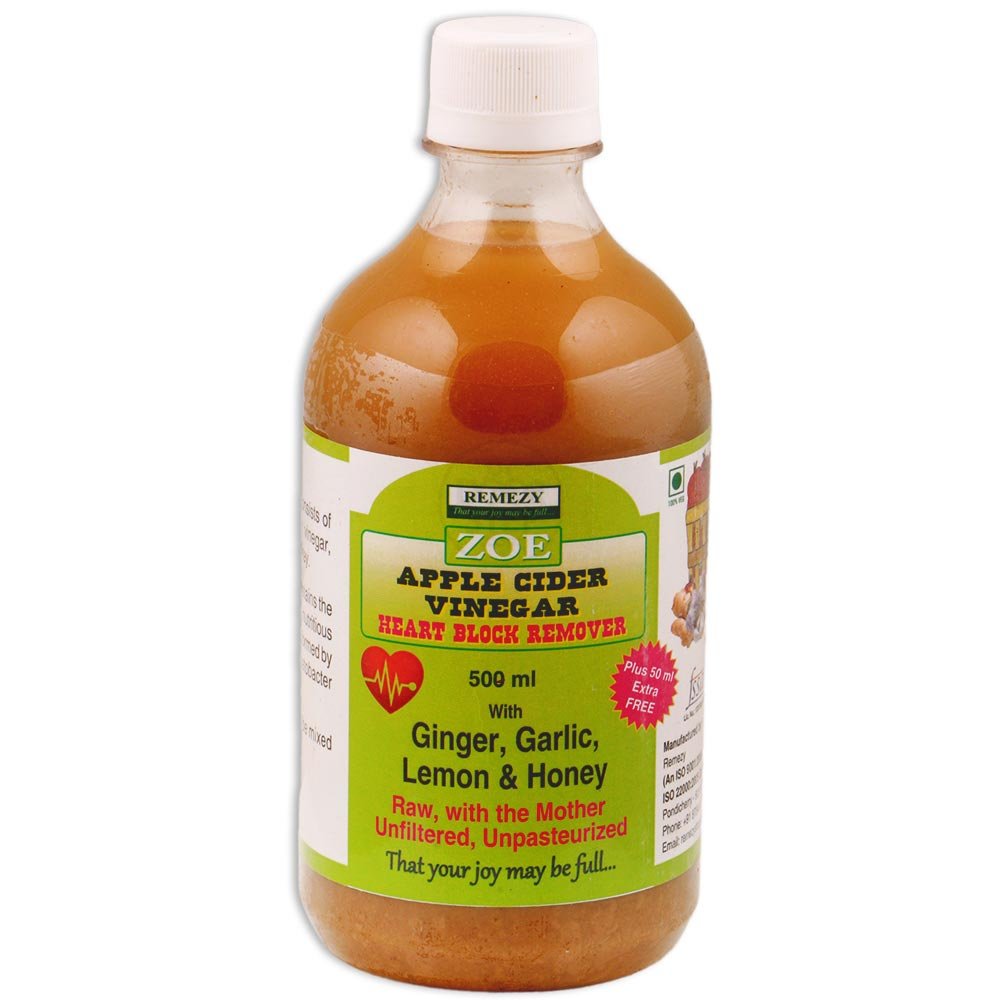 Zoe Apple Cider Vinegar Blended With Ginger, Garlic, Lemon, Honey 500