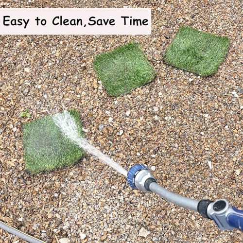 Image of 4 Pack Washable Chicken Nesting Pads Artificial Grass Rug Carpet Cuttable Chickens Nest Box Bedding Liners for Hen Coop Egg Duck Chicks Goose