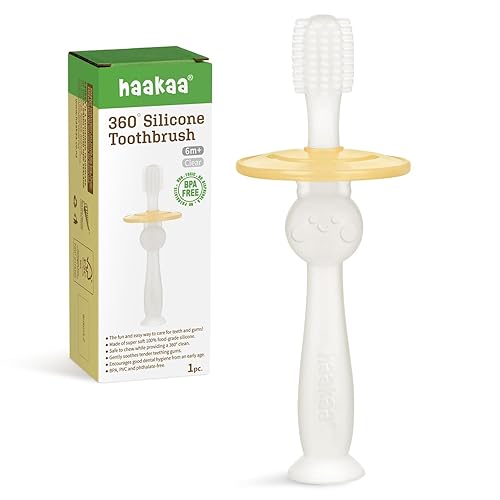 Haakaa 360 cepillo de dientes de silicona para bebé