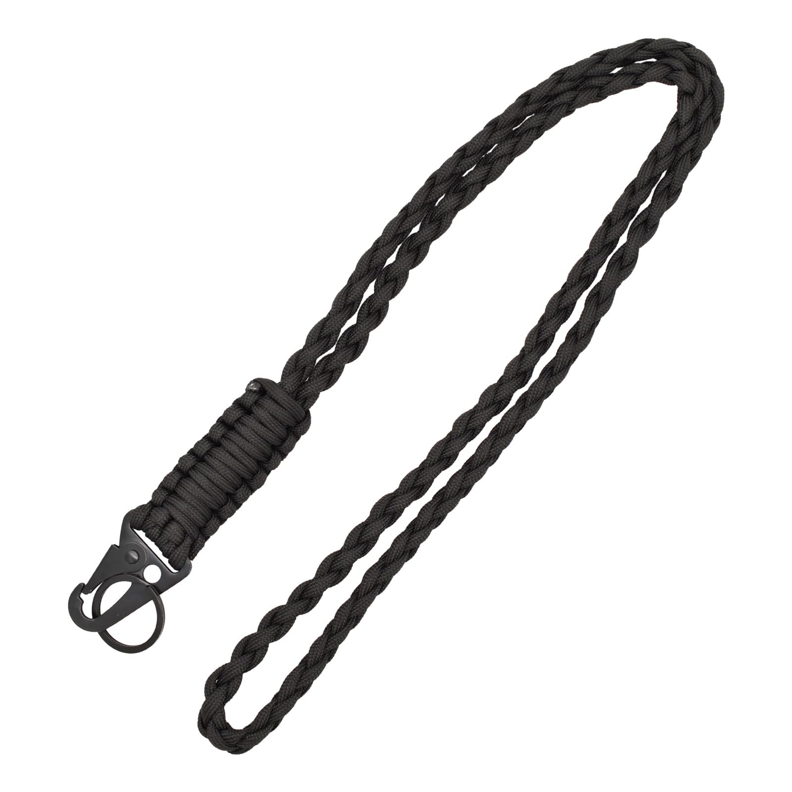 PAITOK Robuster Paracord-Schlüsselband für Männer und Frauen, geflochtenes farbenfrohes Nackenband für Schlüssel, Ausweiskarte, Abzeichenhalter, Kamera und Outdoor-Aktivitäten