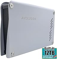 Vista 2 de Avolusion Disco duro externo USB 3.0 de la serie M5 de 12 TB para PC de sobremesa WindowsOS