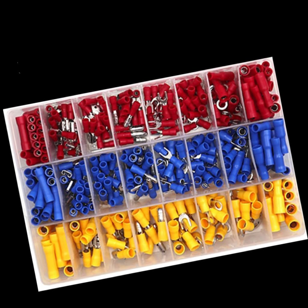 Electrical Connector Kit - Includes Marine Grade Heat Shrink Wire Connectors, Waterproof Connectors Kit with Wire Terminals, Fork, and Butt Splices for AWG 22-10 Wires (240)