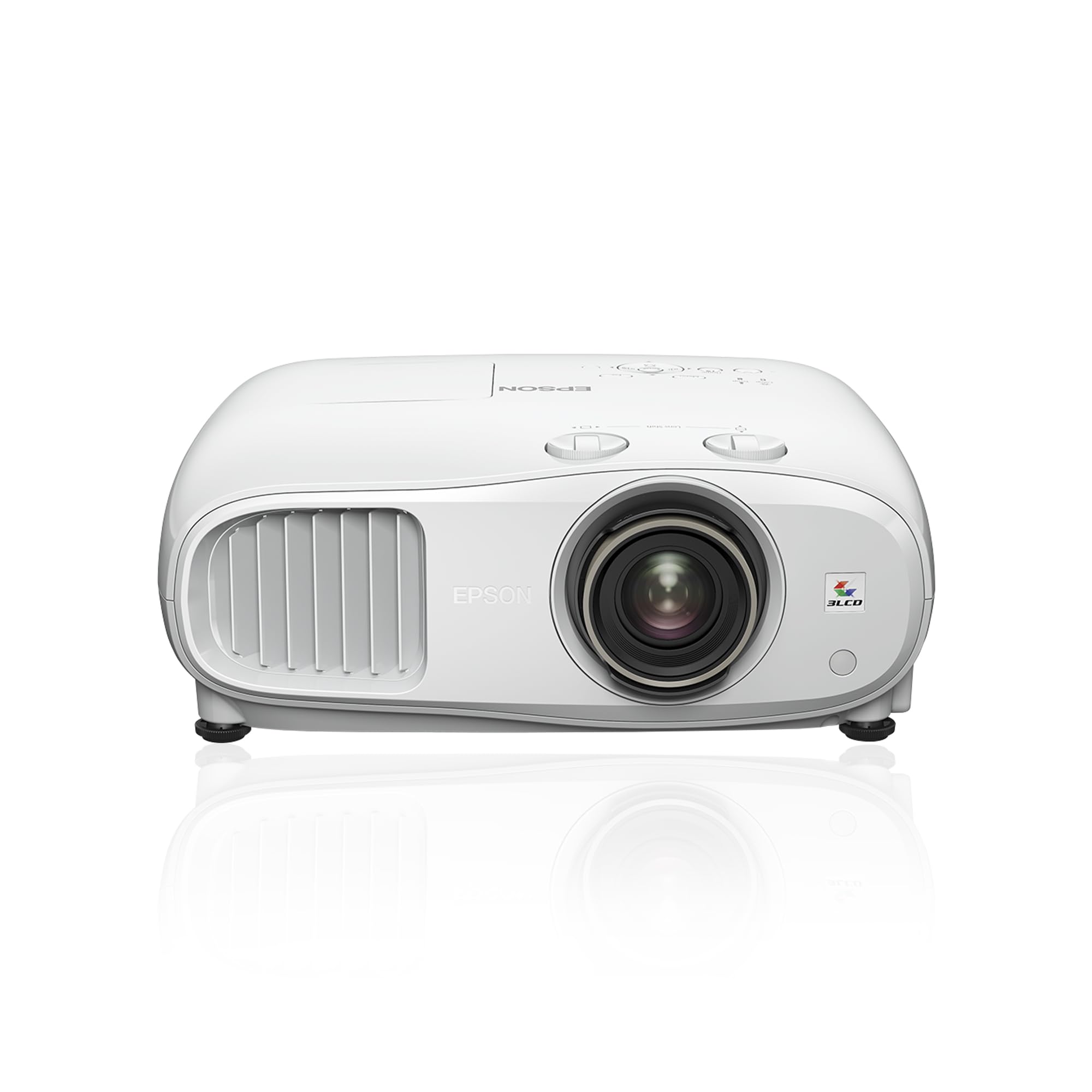 Epson EH-TW7100 | 4K-PRO-UHD-Projektor | 3.000 Lumen | 3LCD | 500"-Projektionsfläche | Einfaches Streamen von Geräten mit 2 HDMI-Anschlüssen | 10-W-Stereolautsprecher | Heim- und Gaming-Nutzung | Weiß