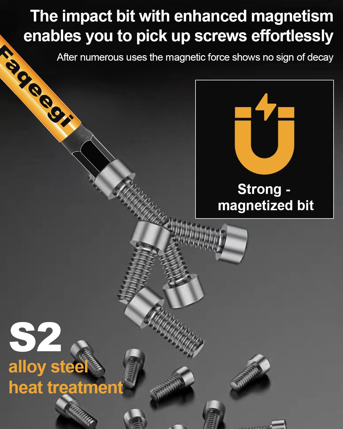 20PC S2 Hex Bit Set - Impact Drill Bits (Metric & SAE) -4 20PC S2 Hex Bit Set - Impact Drill Bits (Metric & SAE) -4