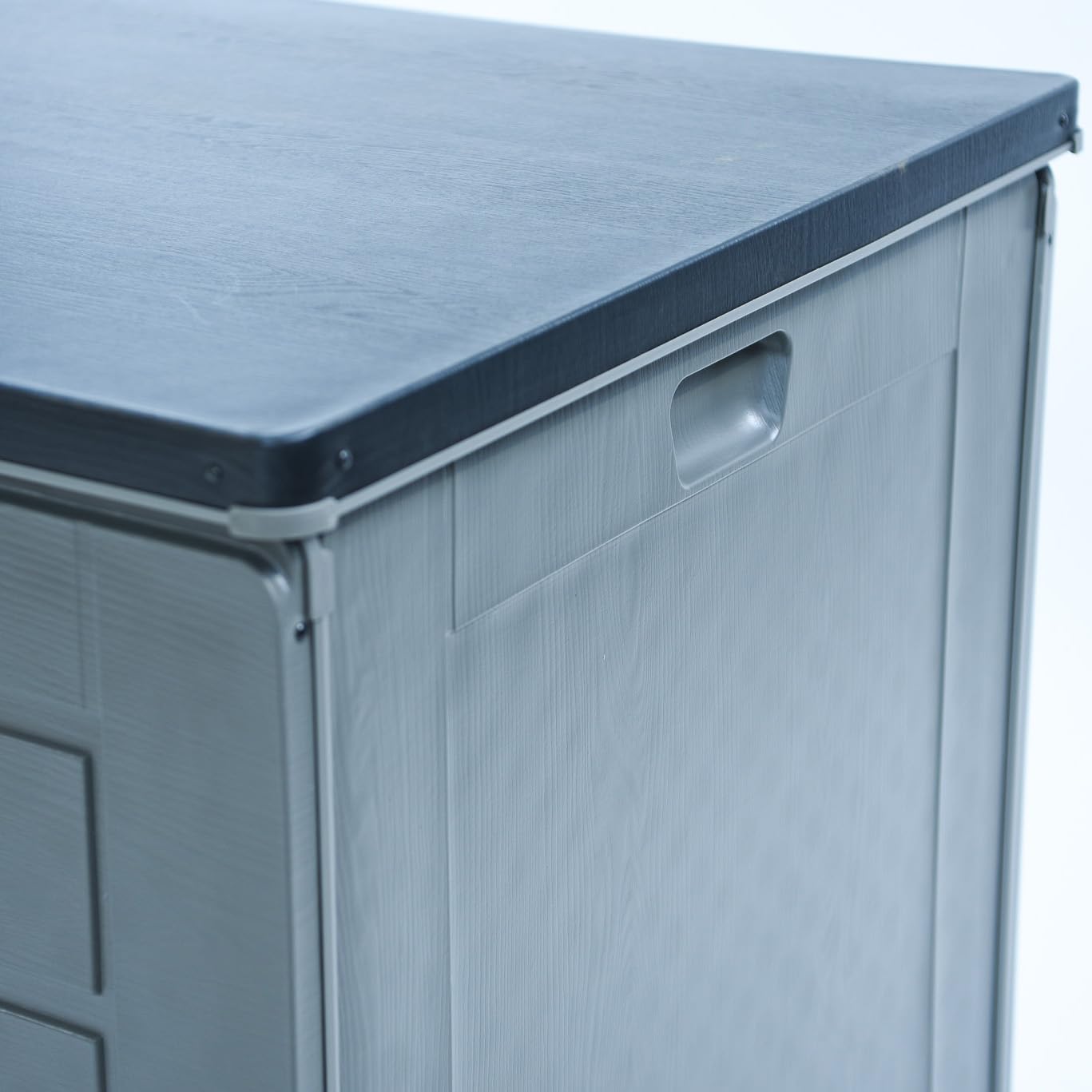 Garden Gear Grey Lockable Storage Patio Box with Sit-on Lid Weatherproof Polypropylene Secure Outdoor Seating (680 Litre) — view 5