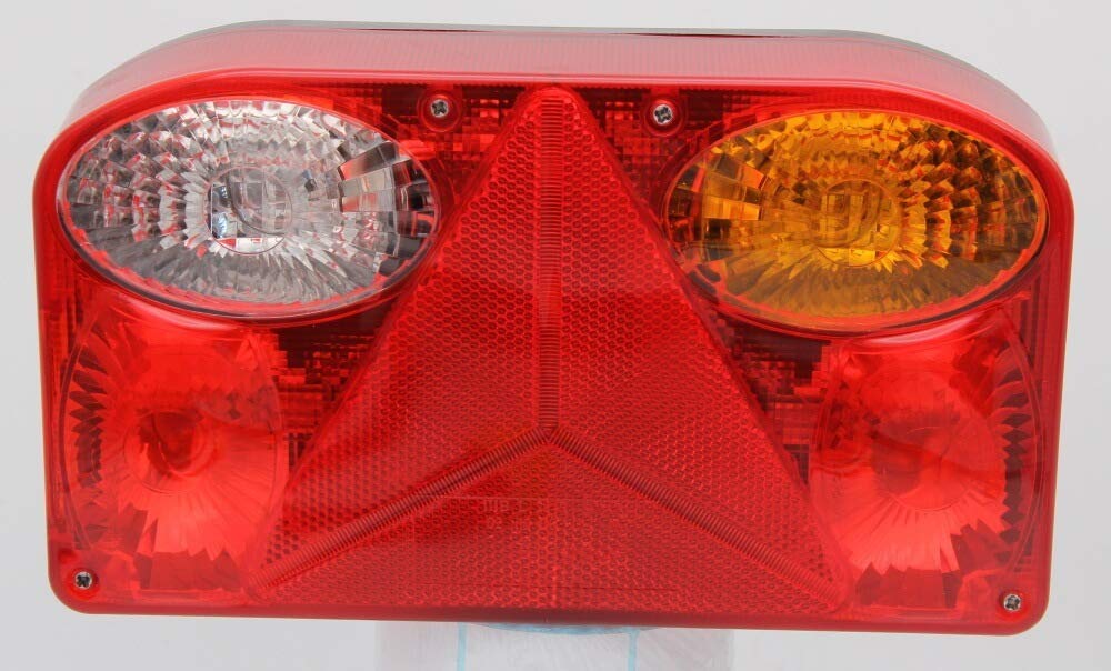 WAMO Rückleuchten Anhänger Set 5 m Kabelsatz mit 13-poligem LED-Stecker für Anhänger, Rot