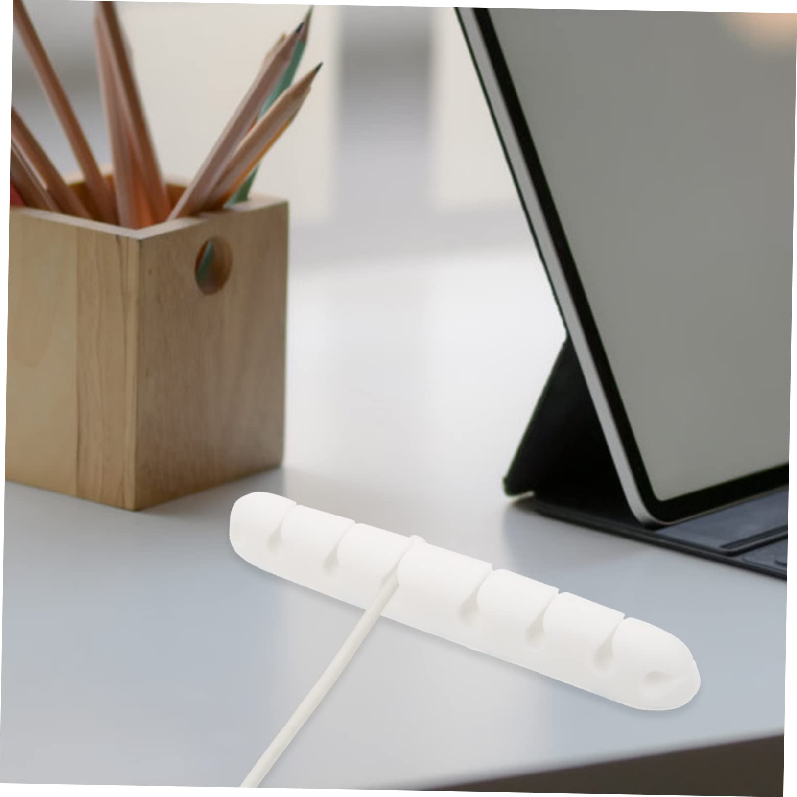 Mikikit 10stücke Kabelorganisierer Schlitz Kabelhalter Für Schreibtisch Selbstklebend Installieren Für Usb Ladekabel Und Kabelmanagement Zuhause Büro