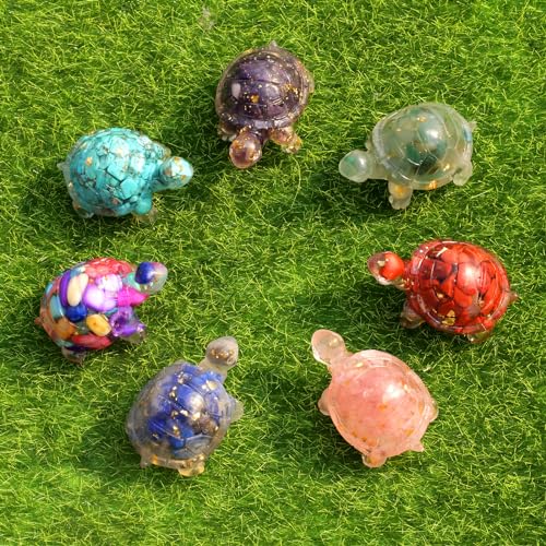 Set 8 Figuras de Tortugas de Cristal para Decoración miniatura 3