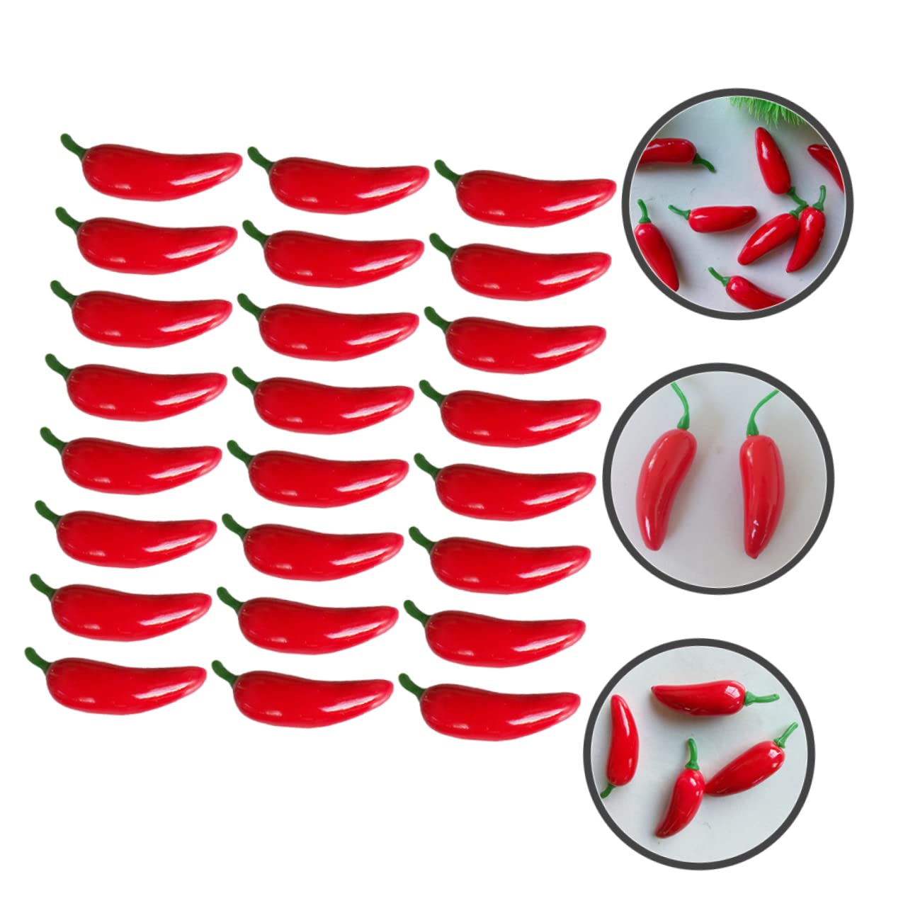 Cabilock 400 Pz artificiale cibo peperoni freschi mini arredamento decorazione di frutta finta peperoni gialli Foto Prop peperoncino simulato decorazione di schiume Schiuma rosso