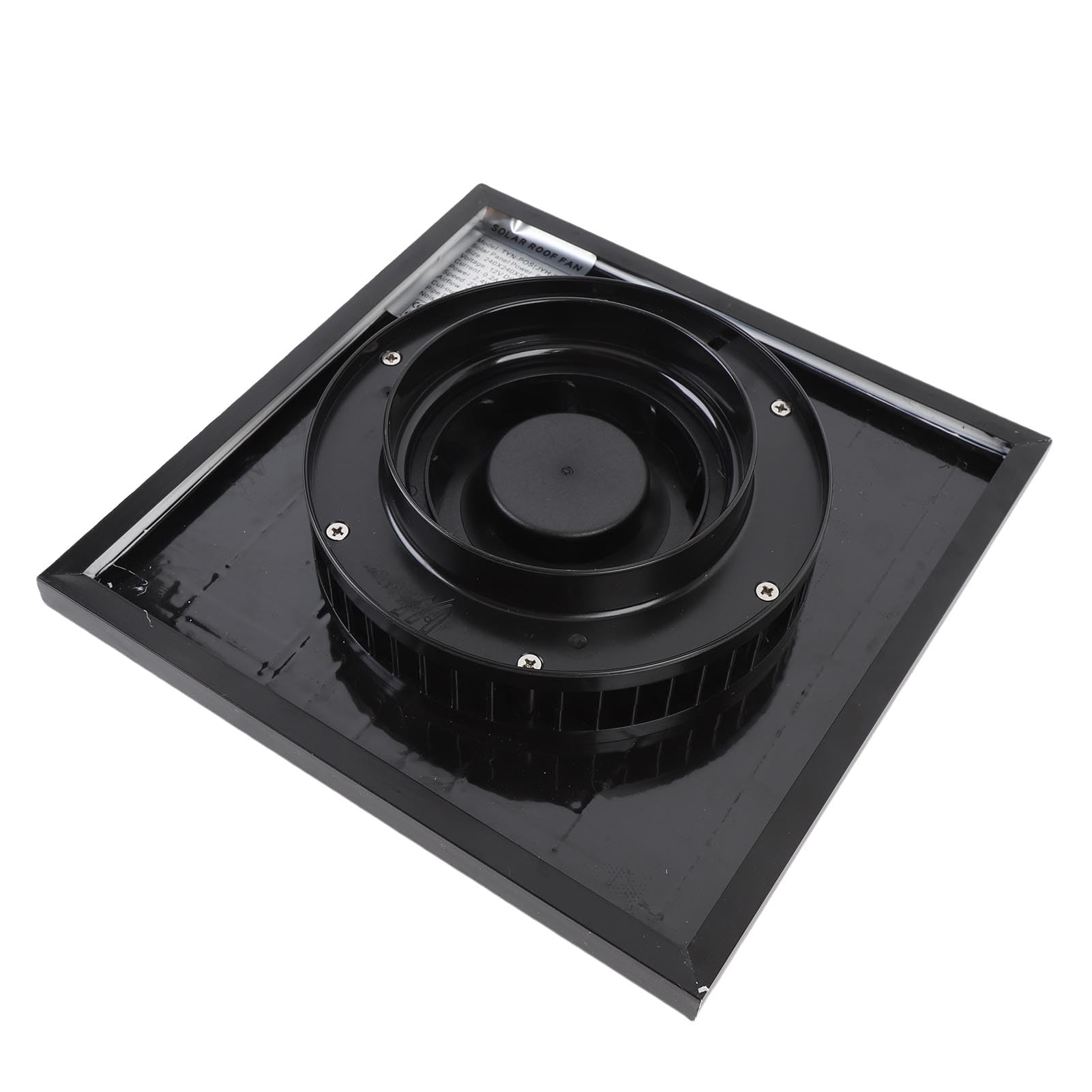 YWBL-WH Ventilatore Solare da Tetto, Costruzione in Acciaio Legato, Efficiente Pannello Solare da 8 W, di Scarico per Soffitta per Flusso d'Aria in Garage e Magazzino