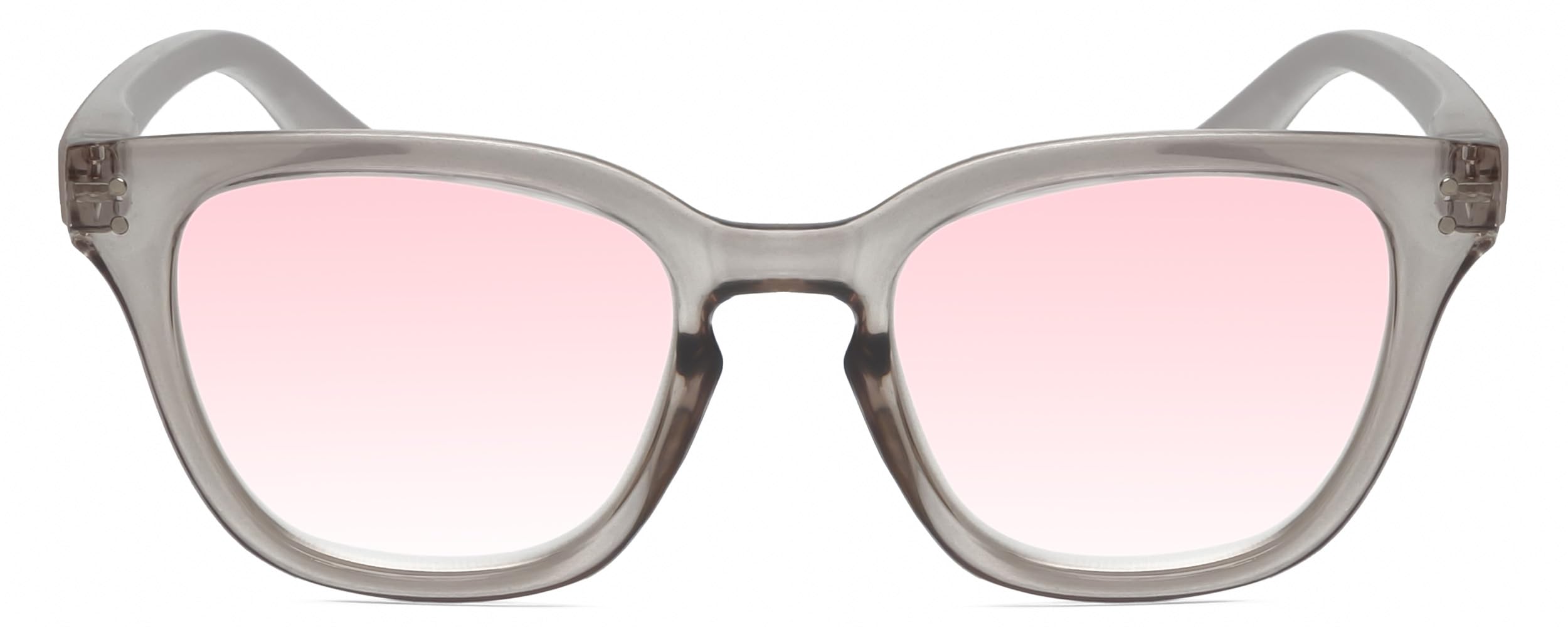 Calabria R860 FL 41 Reading Glasses +0.25 Grey Crystal Blue Pink Fluorescent Light Sensitivity Eyeglass Photophobia Readers