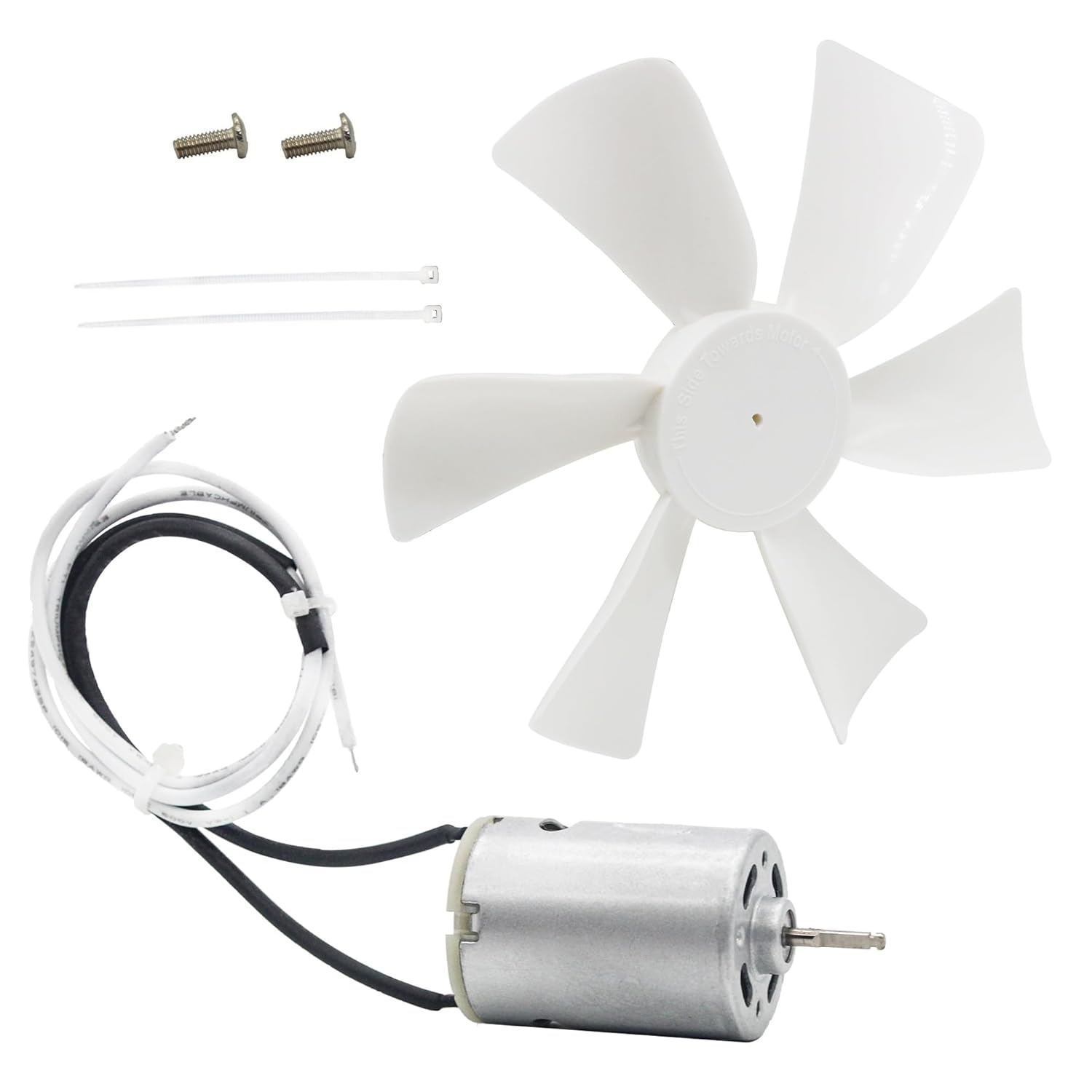 6’’ Replacement RV Vent Fan Motor & Fan Blade, 12V DShaft RV Vent