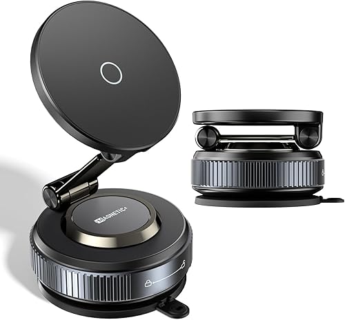 Soporte magnético para teléfono al vacío, soporte magnético ajustable de 360, soporte de teléfono Magsafe con ventosa mejorada 2025 para tu