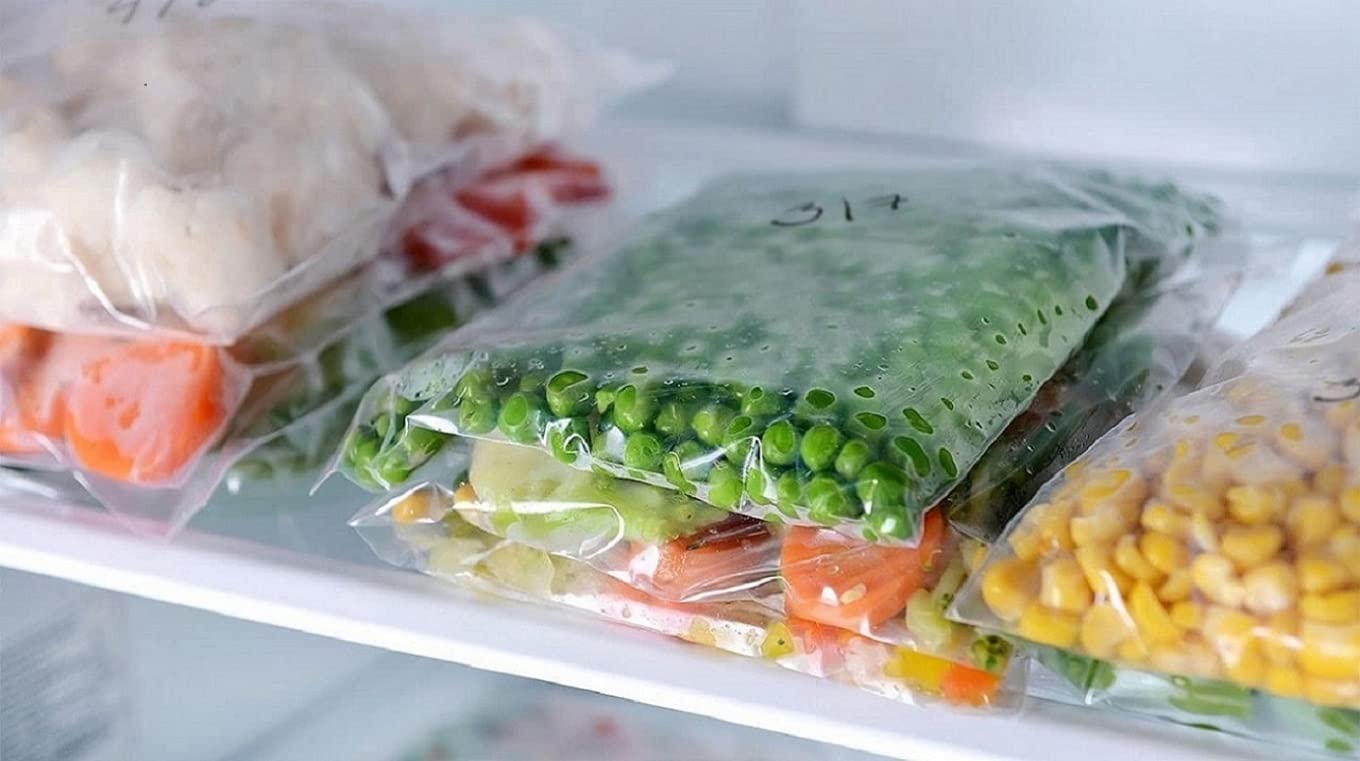 MOBDESK Zip Lock Pouches, Zip Lock Bag for Storage, Freezer Re-usable Zipper Bags, Ziplock Bags for Fridge Storage, Zip Lock Bags (Set of 15)- Ur-657 3