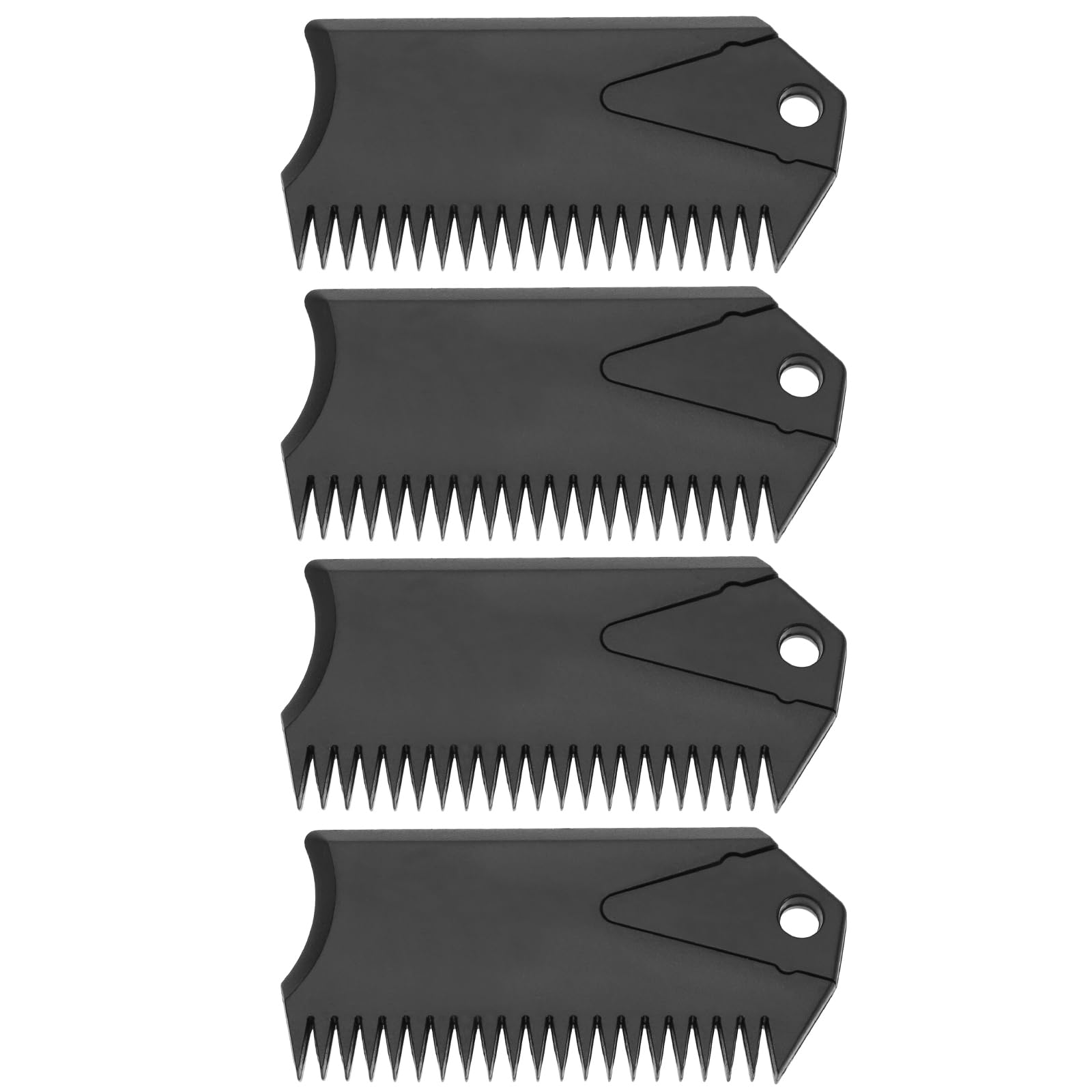 Pettine per cera per tavola da surf con chiave a pinna in plastica, raschietto per cera da surf, strumento di pulizia per mantenere o rimuovere la cera della tavola da surf, 4 pezzi