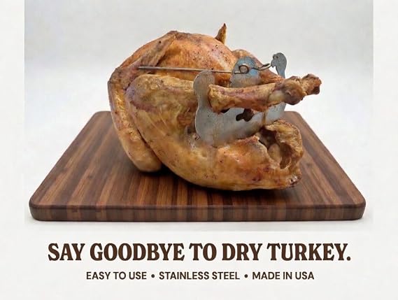 Truss Poultry for Ovens, Smokers, Roasters, Grills, Rotisseries, Fryers (Turkey), Stainless Steel