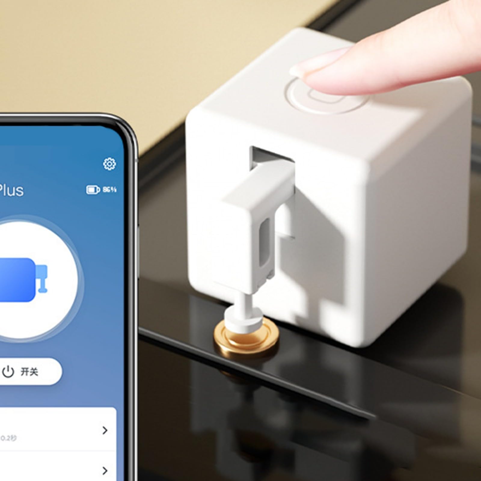 Smart Switch Toggle, Fingerbot Plus Switch Button Pusher Upgrade con controllo touch, compatibile con Smart Life App, Tuya, Alexa, Google Home e controllo timer