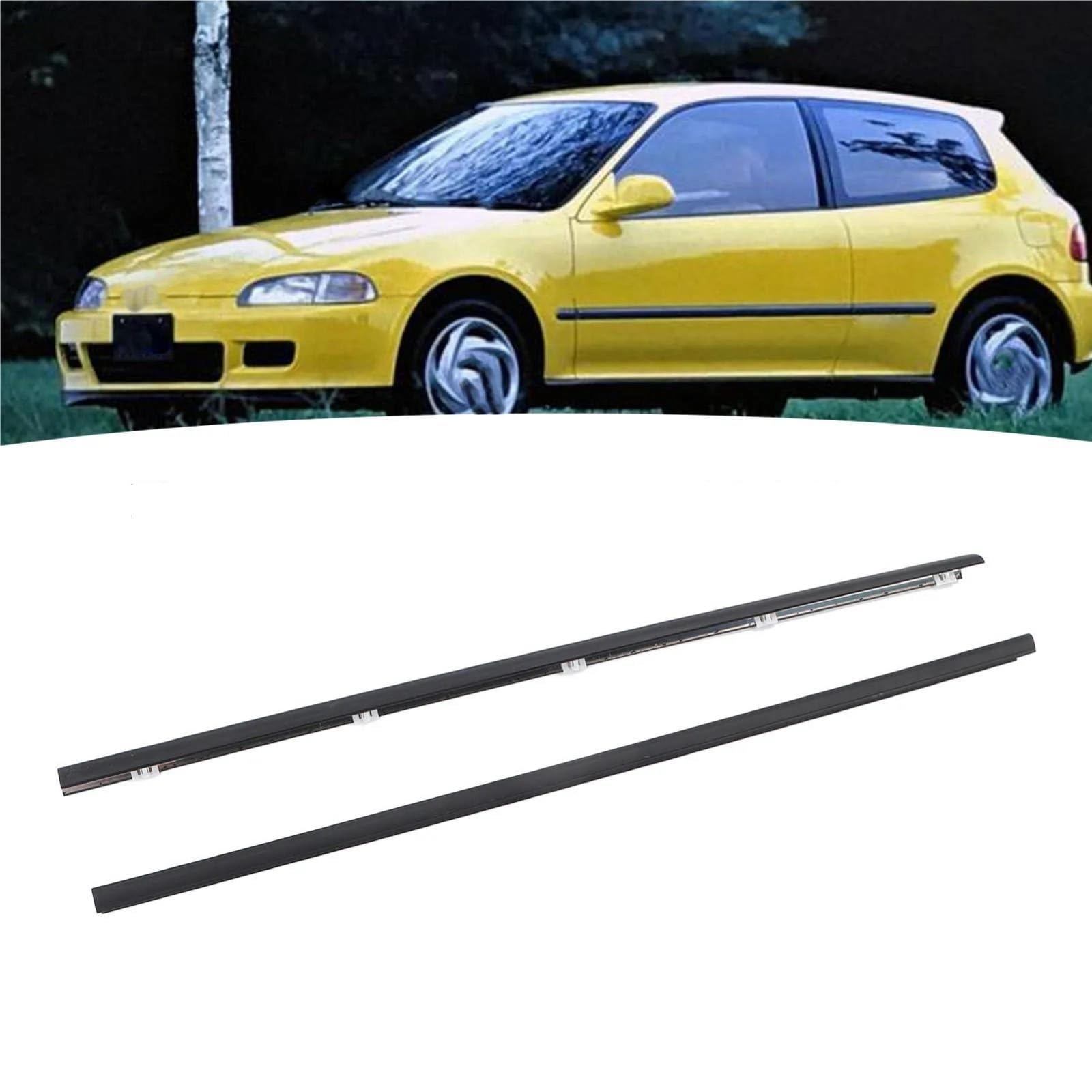 Uszczelka do okien drzwi Honda Civic (1991-1995) taśma uszczelniająca listwa ozdobna odporna na warunki atmosferyczne wodoodporna numery części: 72410-SR3-003 72450-SR3-003