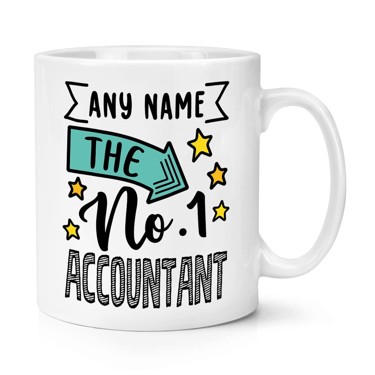 Personalised No.1 Accountant Name 10oz Mug Cup