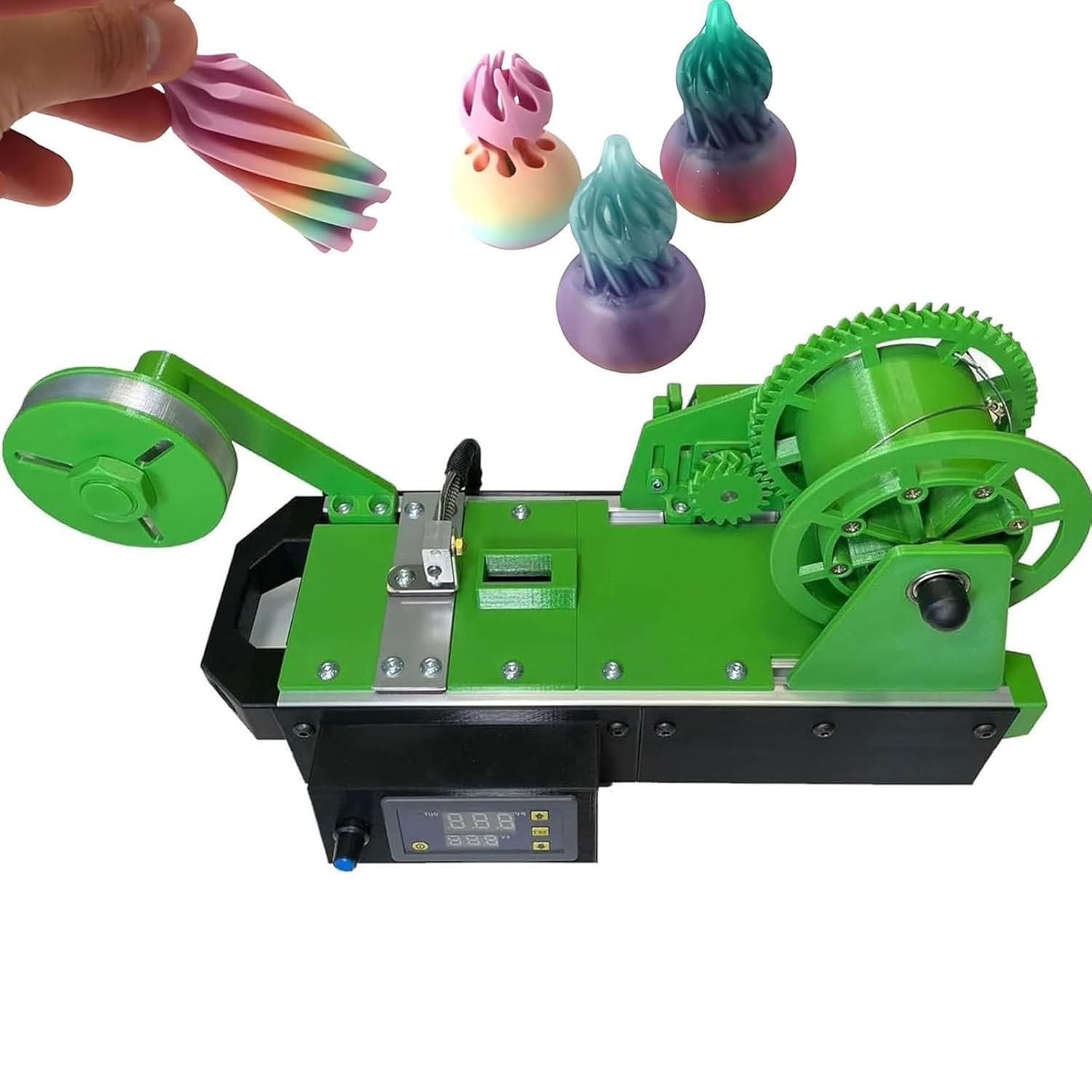 Maszyna do produkcji filamentów do druku 3D, wytłaczarka do drukarki 3D, filament do butelek z tworzywa sztucznego, recykling butelek z recyklingu, temperatura 300 ℃, 500g-1000g/H(D)