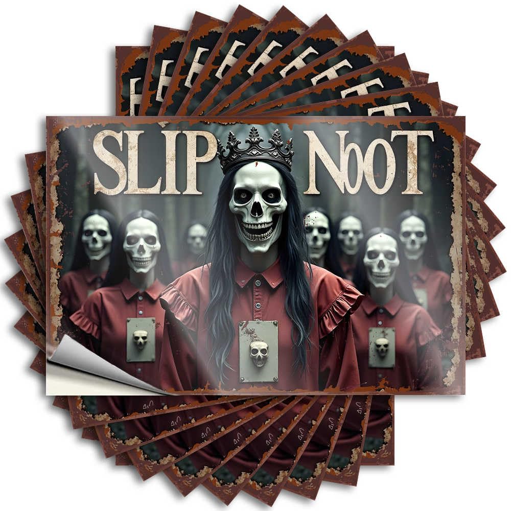 Fzfn Girls Colour Stickers Decor For Bedroom Bookish Door Happy Halloween Spooky Halloween Skulls - Scratch Resistant Stickers(6X9cm)