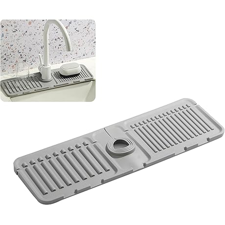 Enhanced Silicone Faucet Mat for Kitchen Sink - Today's Deals