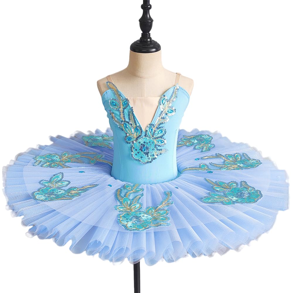 Masif New Blue Ballet Tutu Kids Girls Adulti Donne Balletto Danza Costumi Ballerina Adulti Professional Ballet Tutu Dress Donne Ragazze
