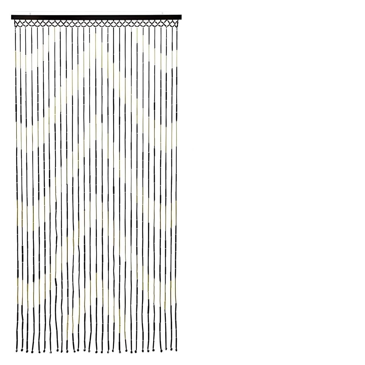 Sizi Brown Bamboo Beaded Door Curtain Arrow Design Natural Wooden Hanging Screen Fly Insect Barrier Room Divider Privacy Curtain For Doorways Windows Patio Living Room Bedroom