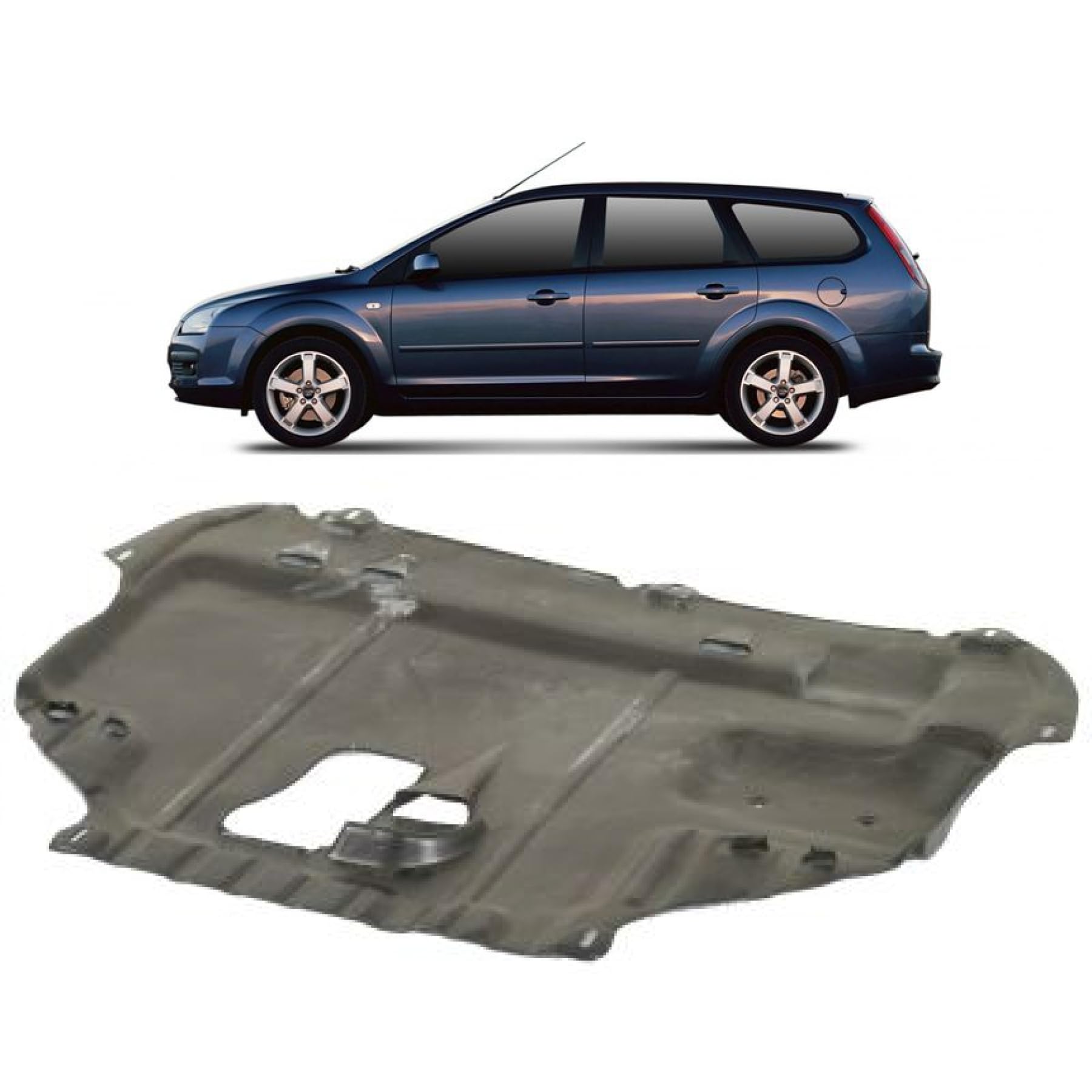 DM Autoteile 171723 Motor Unterbodenschutz Benzin kompatibel für Ford Focus/C-Max ab 10/2003-09/2010