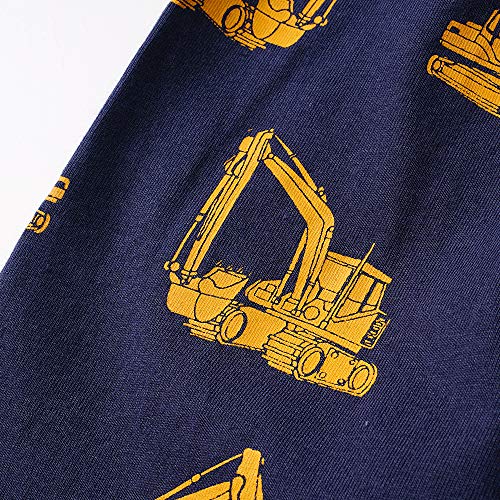 Image of Toddler Boys Pajamas Fire Truck 100% Cotton Kids Dinosaur Pjs Summer Short Sets Train Sleepwear Clothes Set Size 1-7T