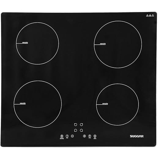 Cooktop de Indução 4 Zonas Preto 220V - SUGGAR - FG0422VC
