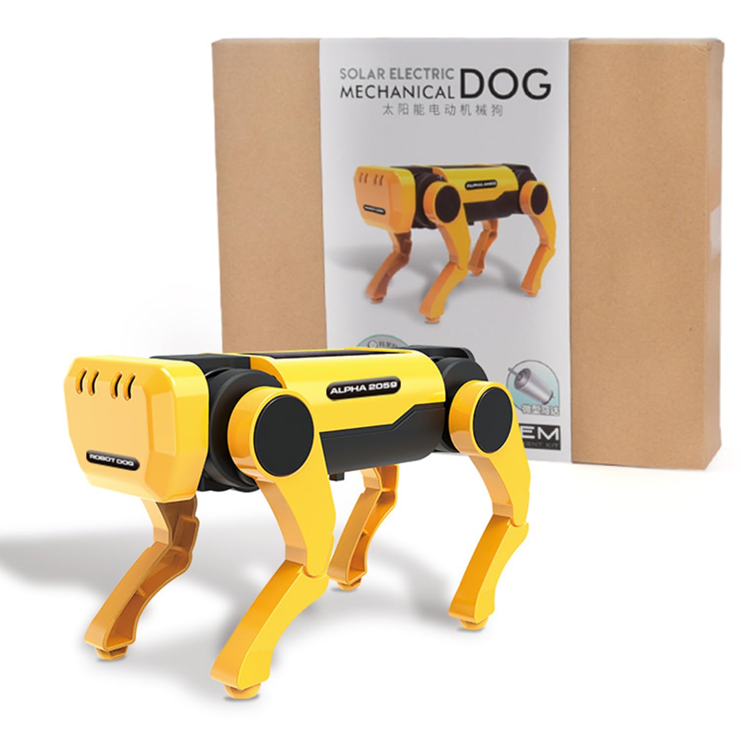 KEJIH Robot Dog Toys - Solar Robot Toys for Kids,Science Educational Toys Science Kits Robotics Kit,DIY Learning Educational Robot Kit Birthday Gift for Kids Boys Girls