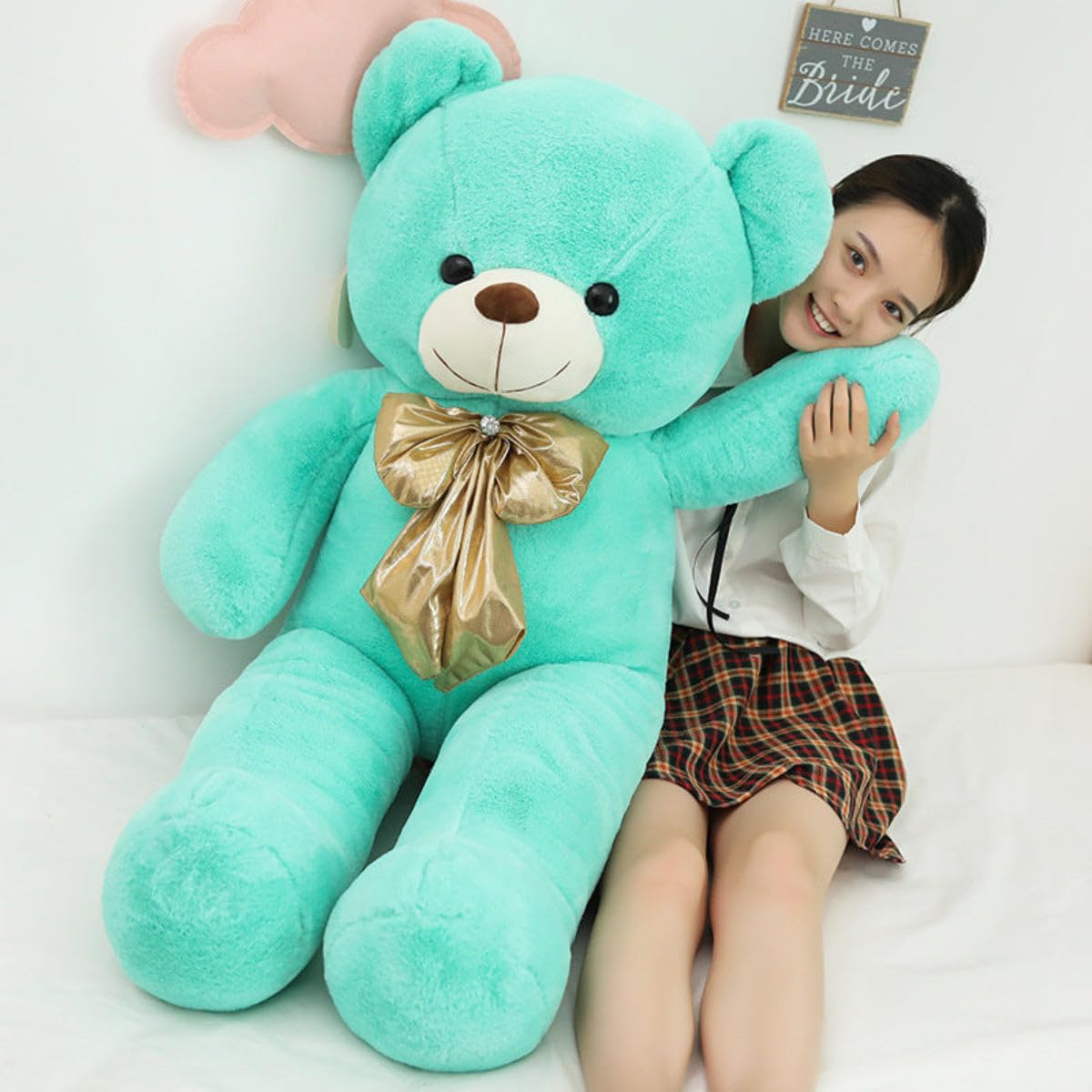 Teddy Plüschtier Kuschelkissen – Weicher Macaron Teddybär