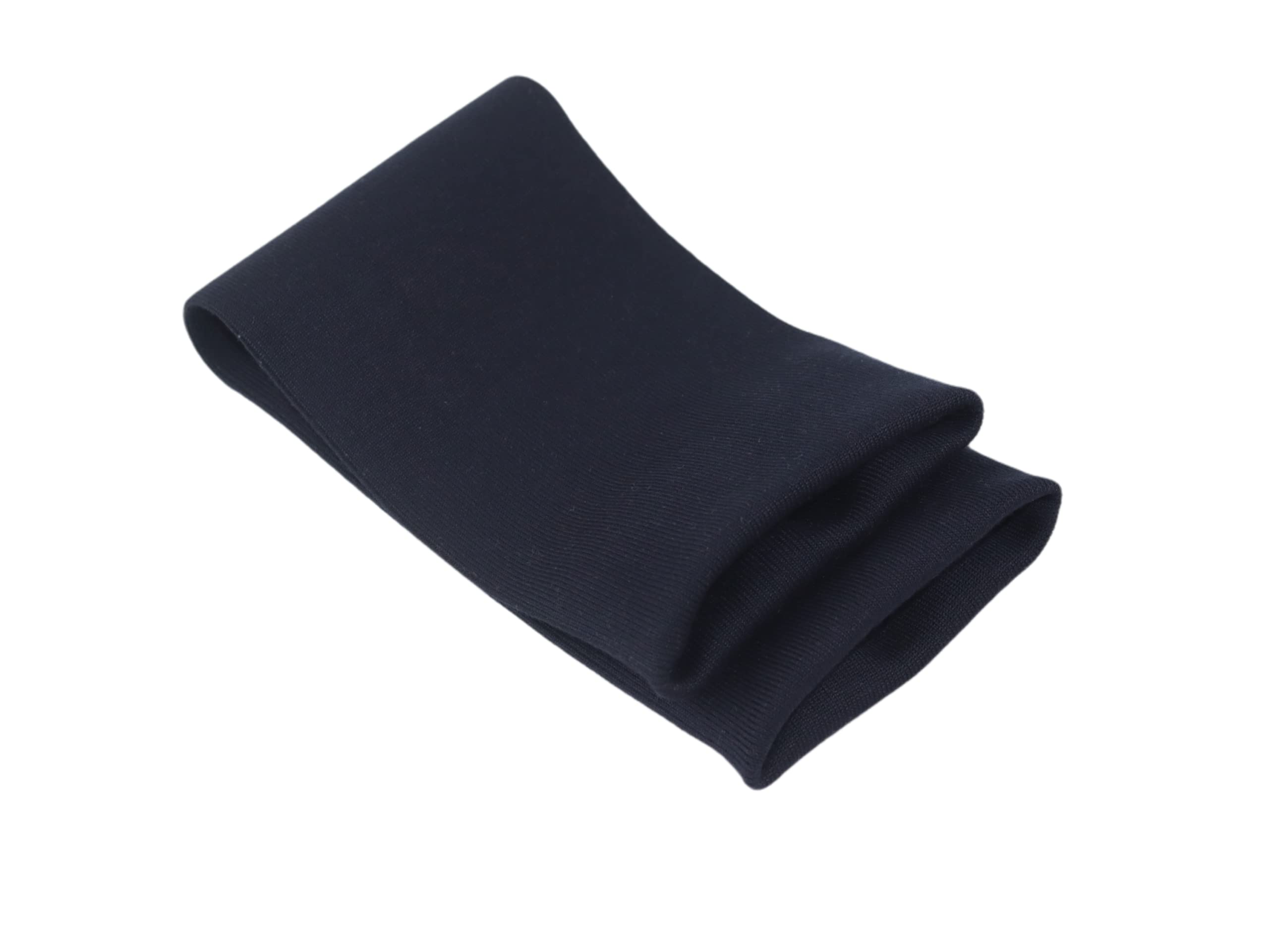 TinaKim Ribbing Knit Fabric, for Waistbands Collar Cuffs Sewing Material (Tubular Dark Blue, 16x4in)