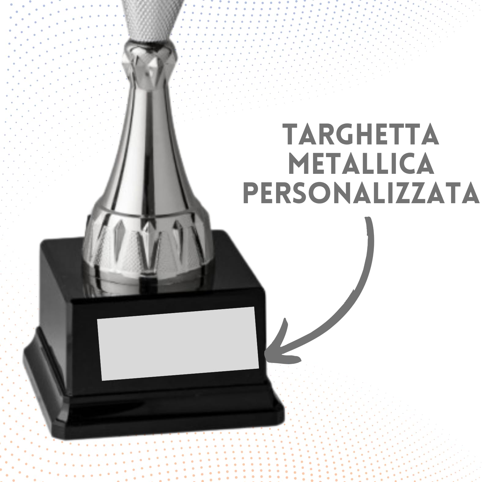 Coppa Trofeo Premiazioni Personalizzate Grandi Calcio, Fantacalcio, Tennis, Padel, Basket, Volley Premiazioni Sportive Eventi Riconoscimenti con Targhetta cod 3.209