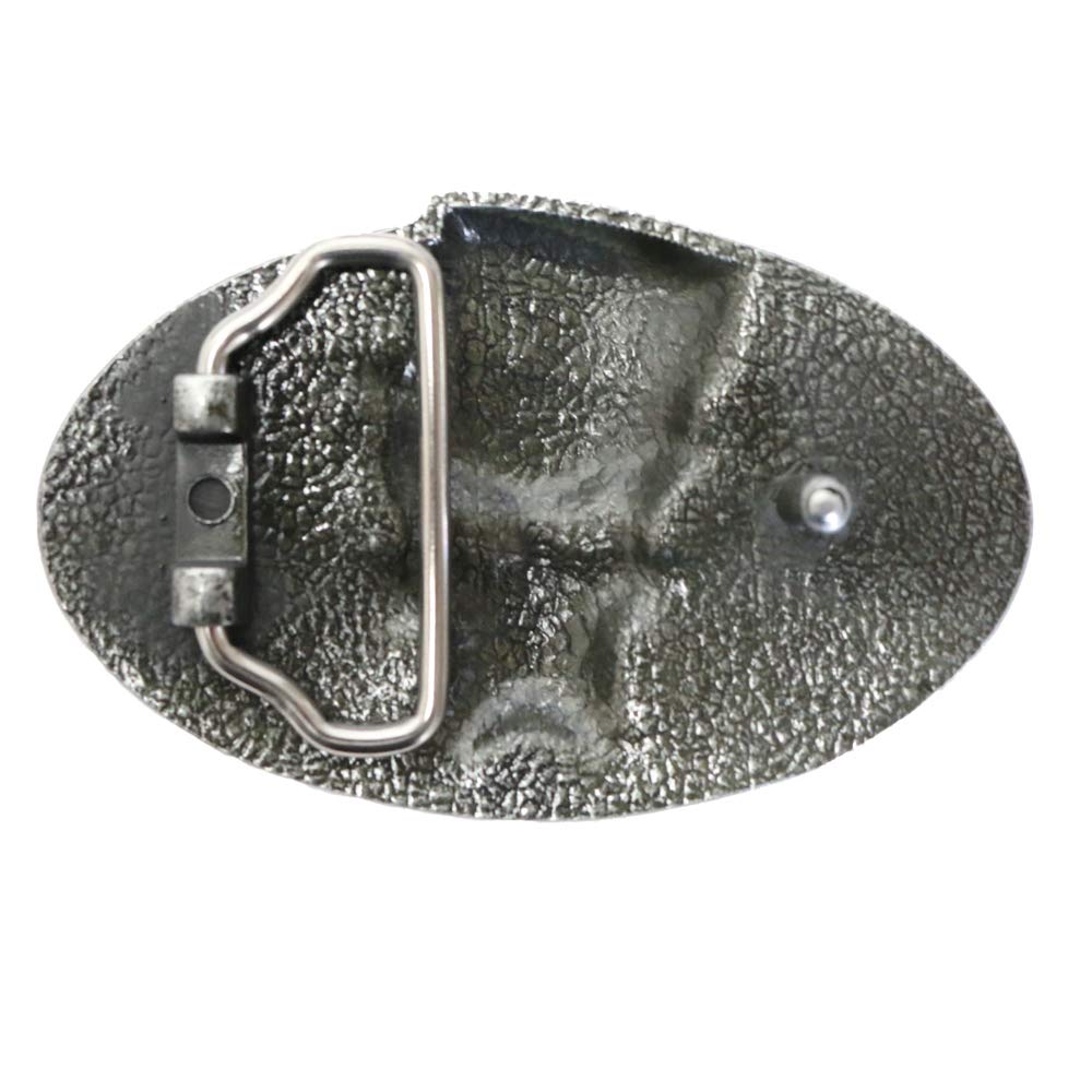 Gürtelschnalle - Glücksspiel Totenkopf - Poker Buckle (Buckle für Wechselgürtel für Damen und Herren | Belt Frauen Männer Oldschool Rockabilly Metall Gothic Wave Rock Biker Western Trucker)