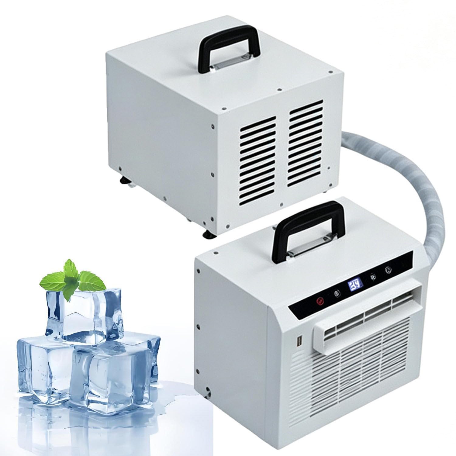 GTANND Split air conditioner, portable split air conditioner (3000 BTU), air conditioning with exhaust hose, 12-hour timer, touch panel and remote control, easy to use—no assembly required. 2meters