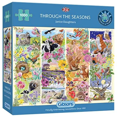 Through the Seasons 1000 Piece Jigsaw Puzzle Cover