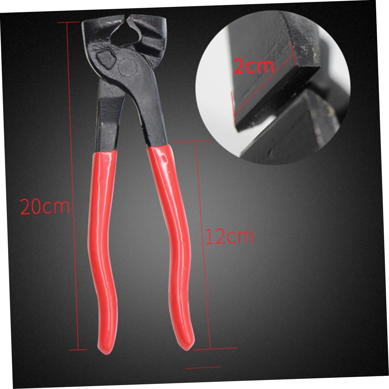 Uonlytech Lot De 2 Pinces Coupantes Manuelles en Acier Carbone pour Mosaïque Et Verre Outil De Coupe Facile pour La Décoration Intérieure