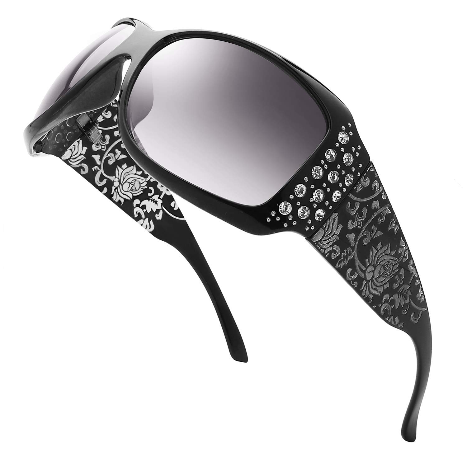 the fresh Trendy Classic Women Hot Fashion Rhinestones Sunglasses with Gift Box-picture-20