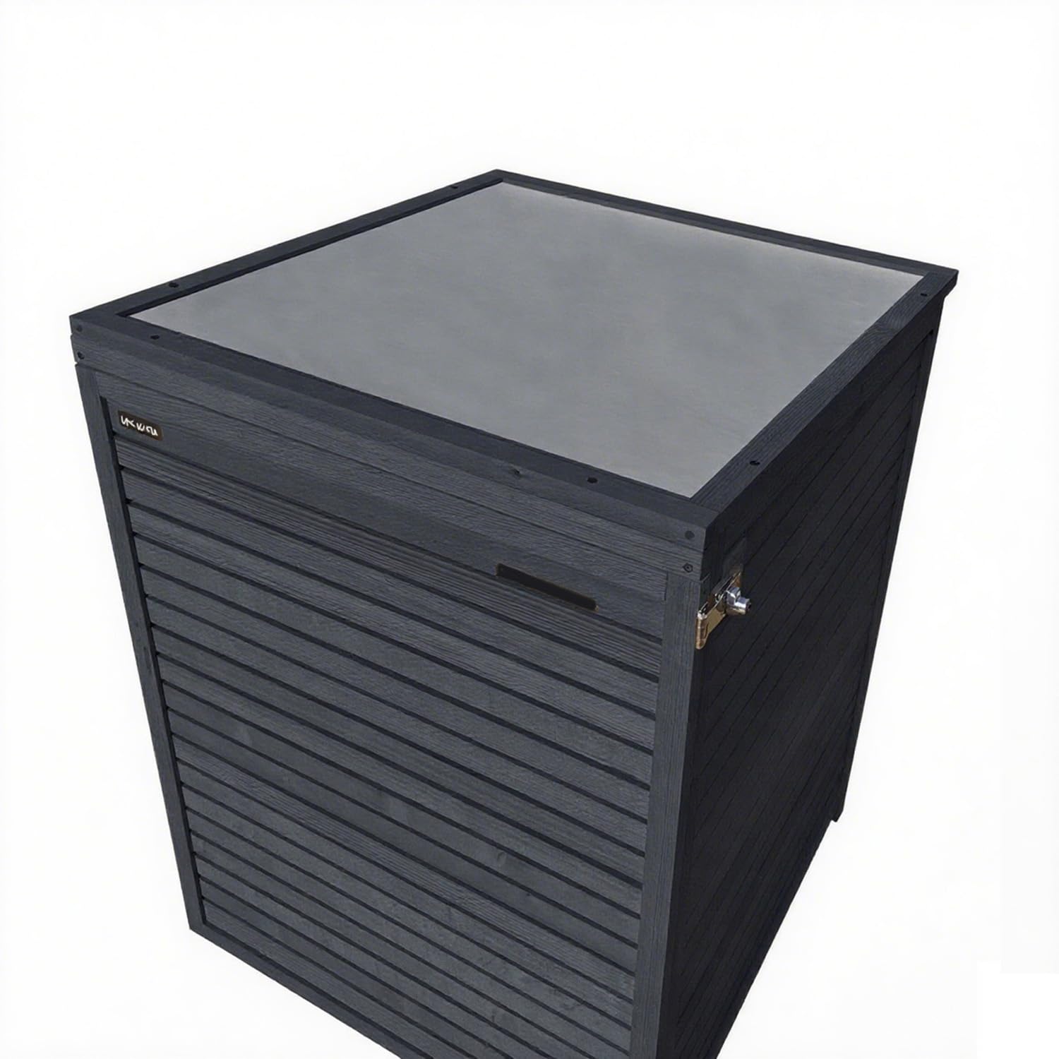 Rollatorgarage Rollatorbox Rollator Garage Multibox abschließbar Holz Aufbewahrungsbox (imprägniert in anthrazit) Geräteschuppen Schrank für Garten