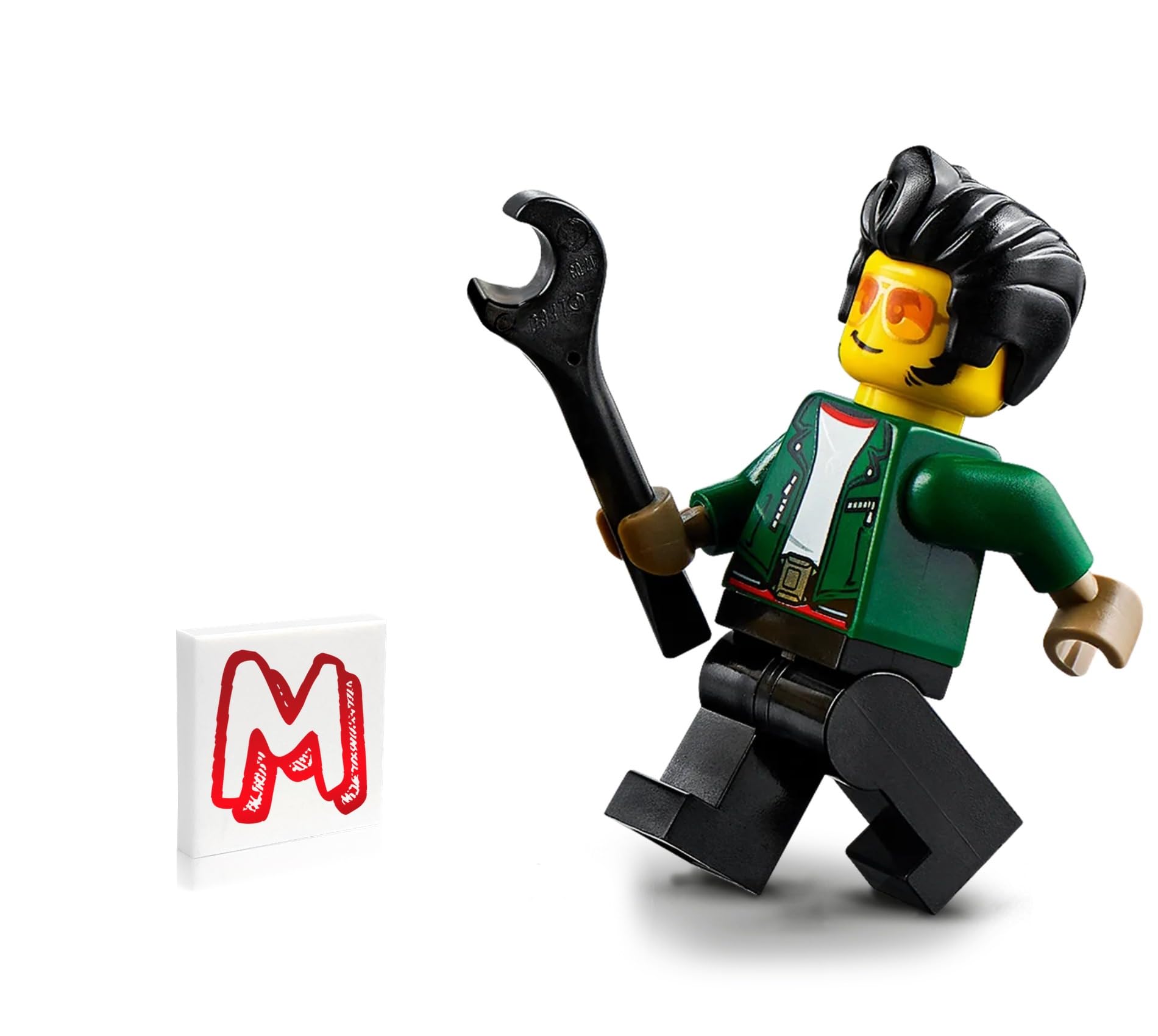 ミニョネット Amazon.com: LEGO City Town Race Minifigure - Tread Octane (with